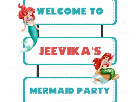 Mermaid Theme Door Poster For Sale