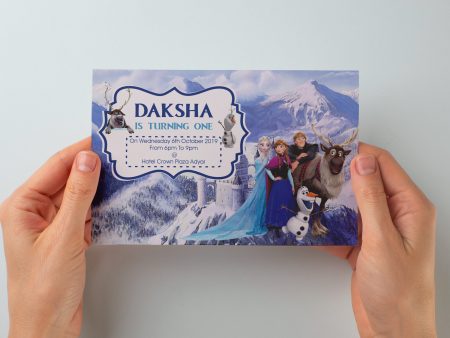 Frozen Theme Customized Invite Sale