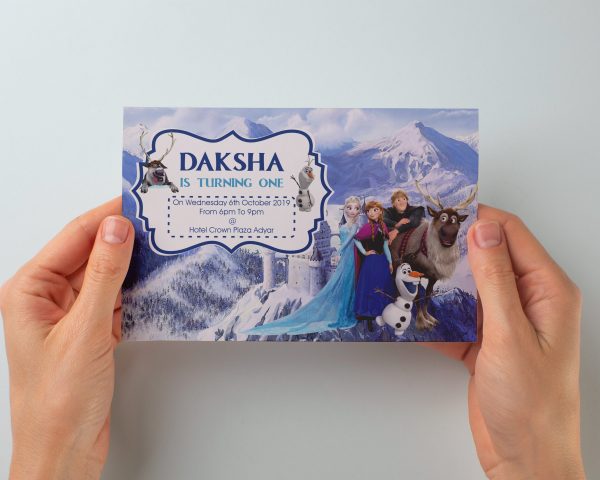 Frozen Theme Customized Invite Sale