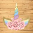 Unicorn Theme Flower Cutout Online Sale