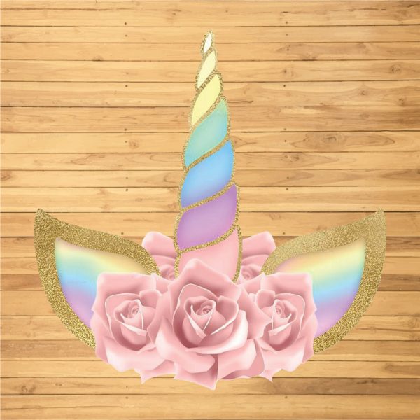 Unicorn Theme Flower Cutout Online Sale