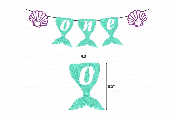 Mermaid Theme Personalized with Baby Age Hanging Discount