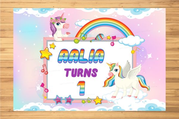 Unicorn Theme Backdrop For Cheap