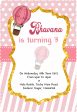 Hot Air Theme girl Personalized Invite Discount