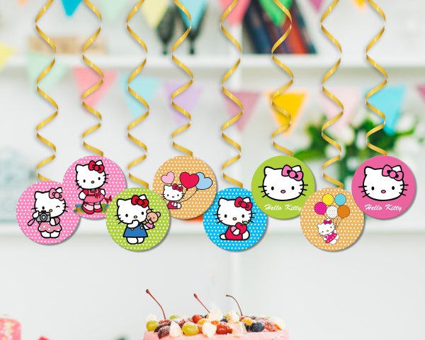 Hello Kitty Theme Swirls Hot on Sale