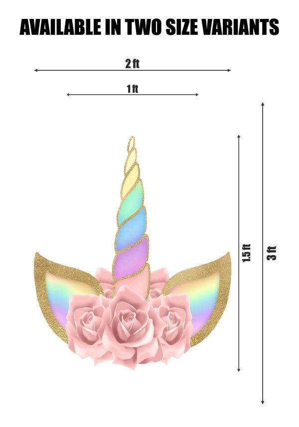 Unicorn Theme Flower Cutout Online Sale