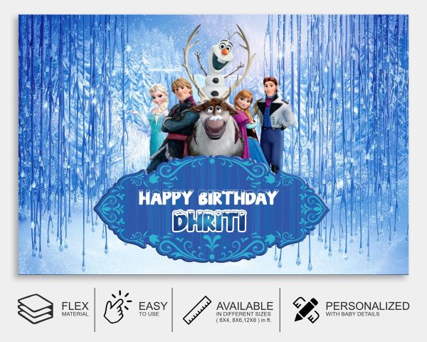 Frozen Theme Customized Backdrop For Cheap