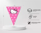 Hello Kitty Theme Flag Hanging For Cheap