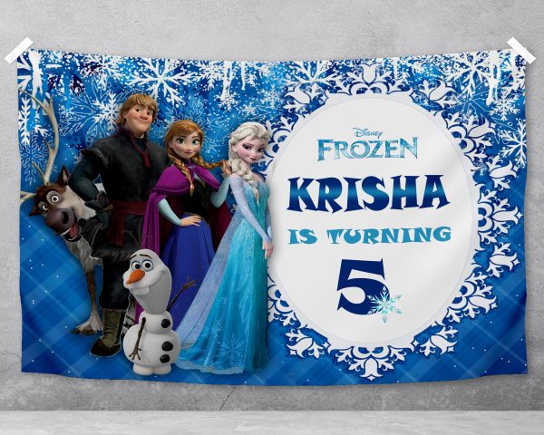 Frozen Theme Personalized Backdrop Online Sale