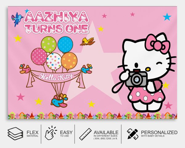 Hello Kitty Theme Backdrop on Sale