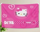 Hello Kitty Theme with Baby Name Backdrop Sale