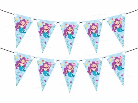 Mermaid Theme photo Flag Hanging For Sale