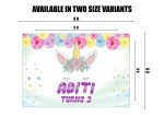 Unicorn Theme Personalized Backdrop on Sale