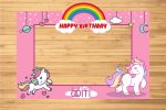 Unicorn Theme Photobooth Supply