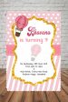 Hot Air Theme girl Personalized Invite Discount