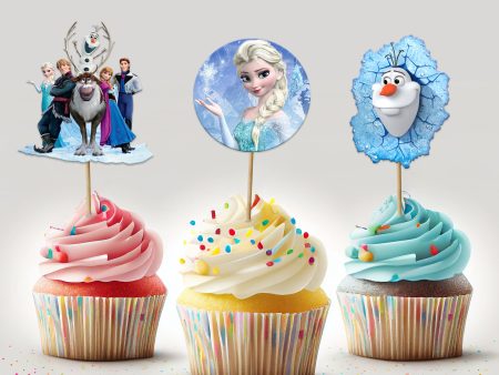 Frozen Theme Cup Cake Topper Online Sale