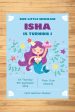 Mermaid Theme Personalized Invite Online