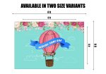 Hot Air Theme Girl Personalized Backdrop For Discount