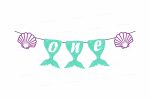 Mermaid Theme Personalized with Baby Age Hanging Discount