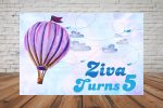 Hot Air Theme Girl Customized Backdrop Online Sale