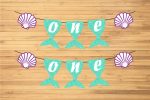 Mermaid Theme Personalized with Baby Age Hanging Discount