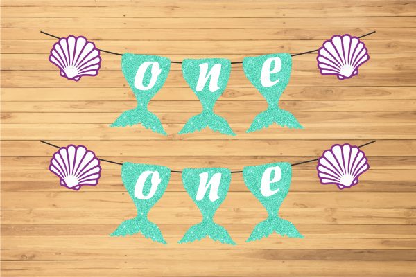 Mermaid Theme Personalized with Baby Age Hanging Discount