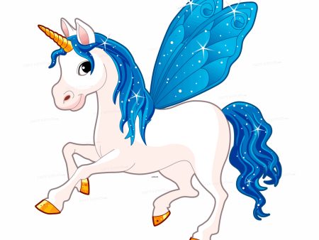 Unicorn Theme Horse with Wings Cutout Online