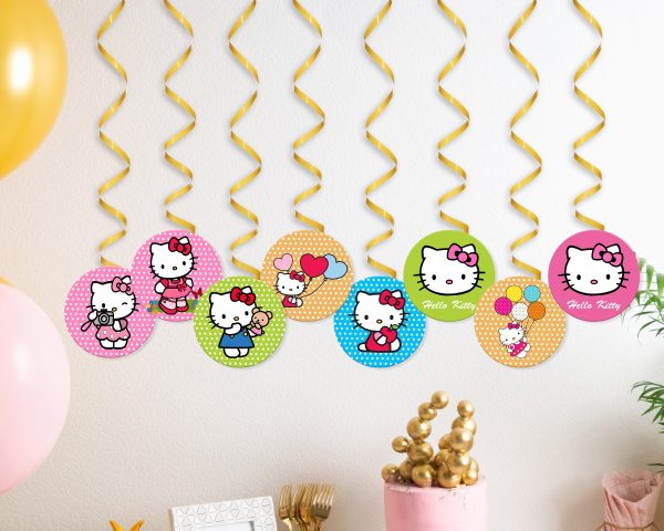 Hello Kitty Theme Swirls Hot on Sale