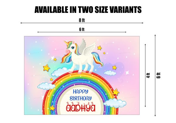 Unicorn Theme Customized Backdrop Online now