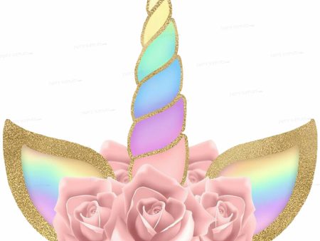 Unicorn Theme Flower Cutout Online Sale