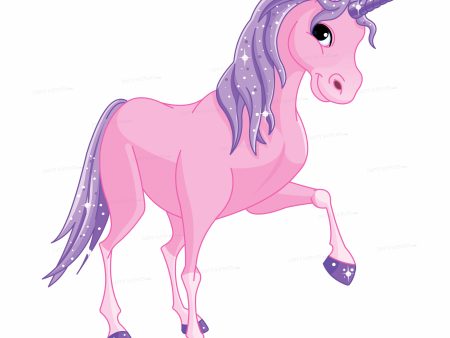 Unicorn Theme Pink Horse Cutout Online