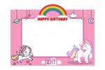 Unicorn Theme Photobooth Supply