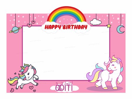 Unicorn Theme Photobooth Supply