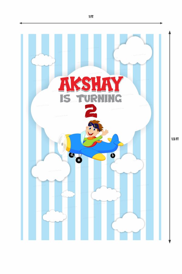 Aeroplane Theme Personalized Welcome Board Hot on Sale