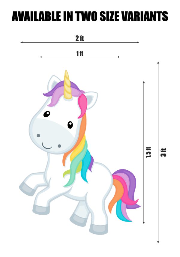 Unicorn Theme Horse Posing Cutout Cheap