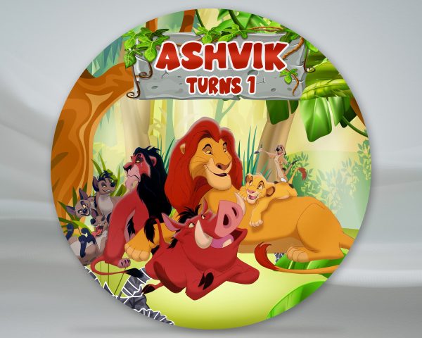 Lion King Theme Personalized Backdrop Online now