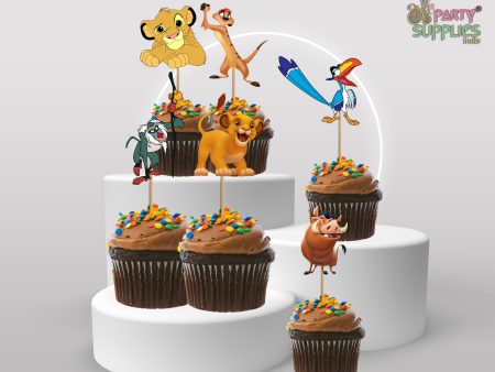 Lion King Theme Cup Cake Topper Discount