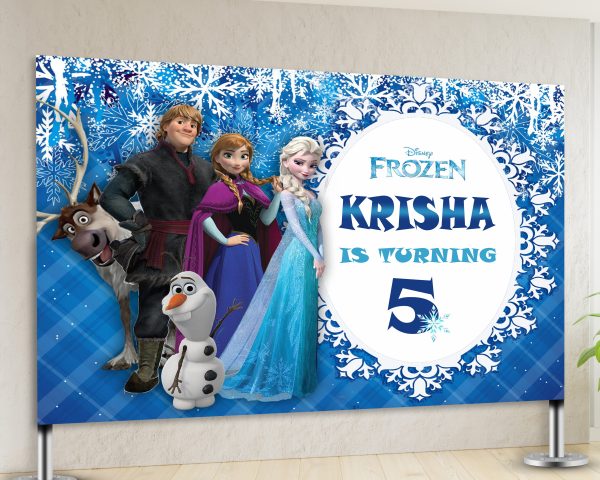 Frozen Theme Personalized Backdrop Online Sale